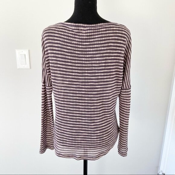 Splendid  Super Soft Knit Long Sleeve Striped Top - Picture 4 of 16